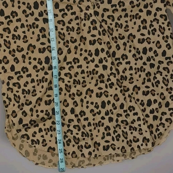 J. Crew XS Leopard Print Button Down Shirt Blouse Animal Print NWT B25#3 - Picture 9 of 9